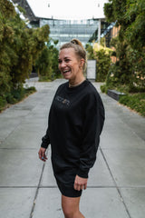 schøn. Sweat Dress Logo Leo Black