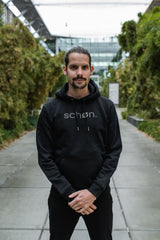 schøn. Hoodie Logo Leo Black