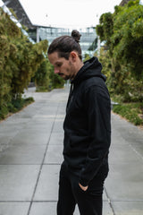 schøn. Hoodie Logo Leo Black