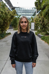 schøn. Sweater Oversize Logo Leo Black