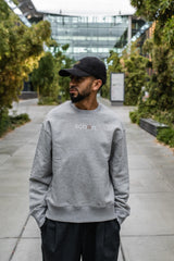 schøn. Sweater Oversize  Logo Leo Grey