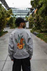 schøn. Sweater Oversize  Logo Leo Grey