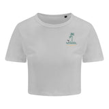 schøn.fashion - Crop Top White Leopard - Vorderseite ohne Hintergrund - life is schøn.