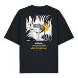 schøn.fashion - Shirt Oversize Black - Rückseite ohne Hintergrund - life is schøn.