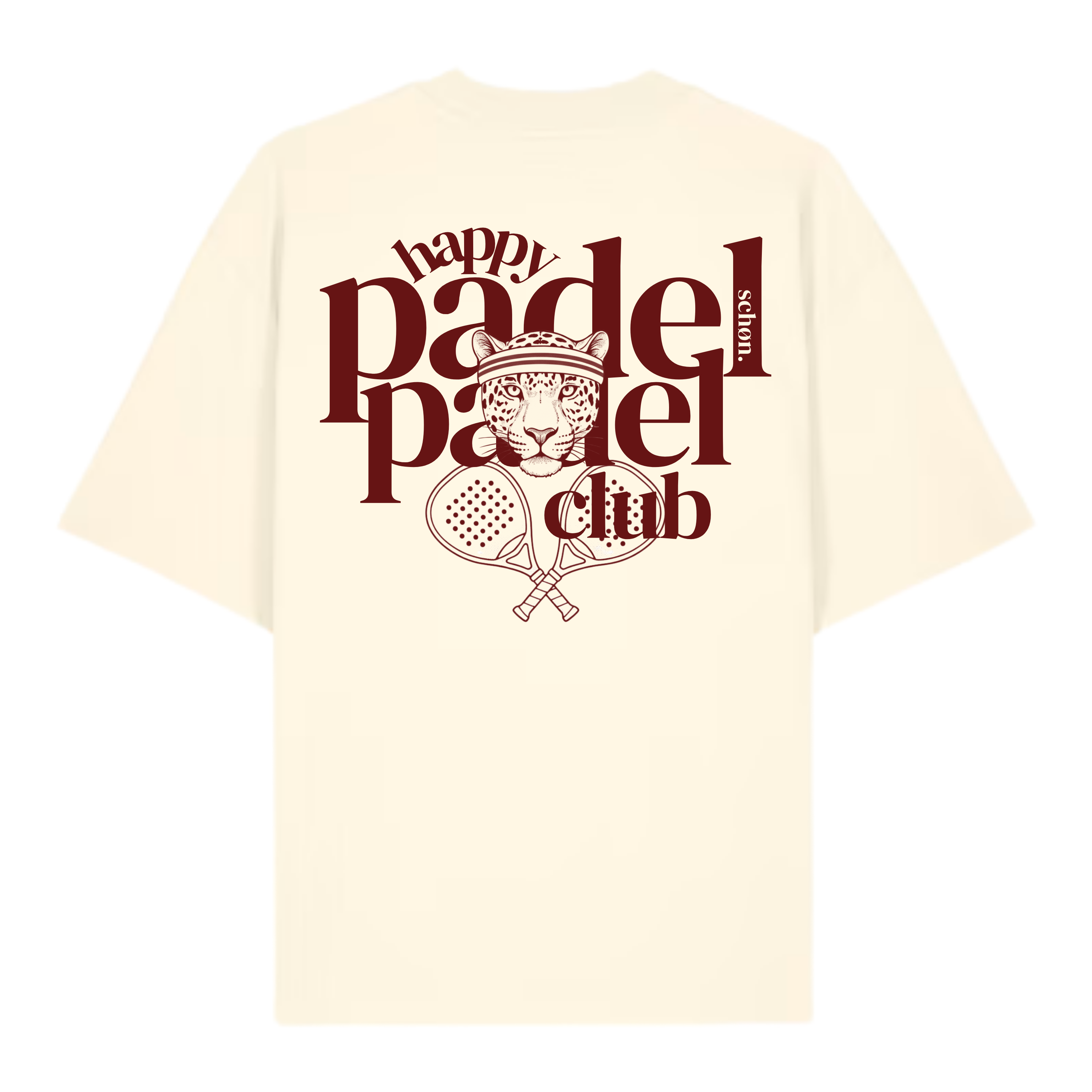 schøn.padel club Oversize Shirt Natural Raw Unisex