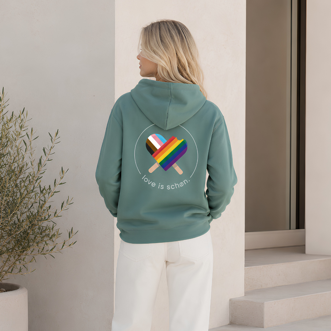 love is schøn. Hoodie unisex
