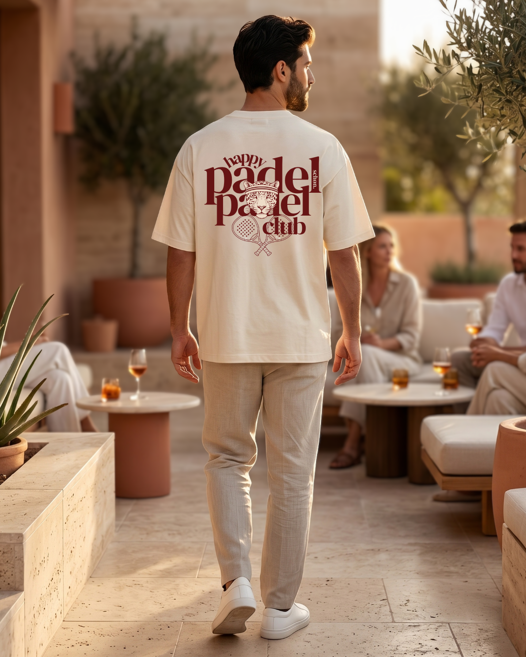 schøn.padel club Oversize Shirt Natural Raw Unisex