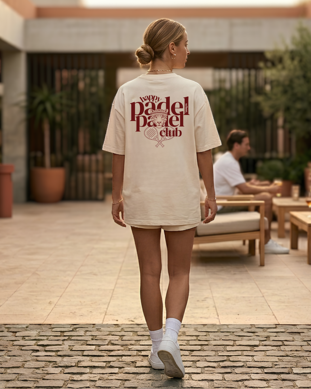 schøn.padel club Oversize Shirt Natural Raw Unisex