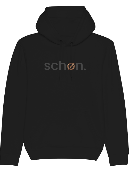 schøn. Hoodie Logo Leo Black