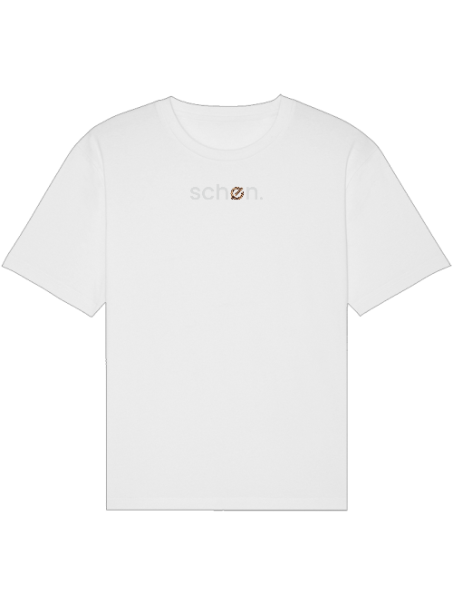 schøn. Shirt Oversize Logo Leo White